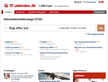 Tablet Screenshot of it.jobindex.dk